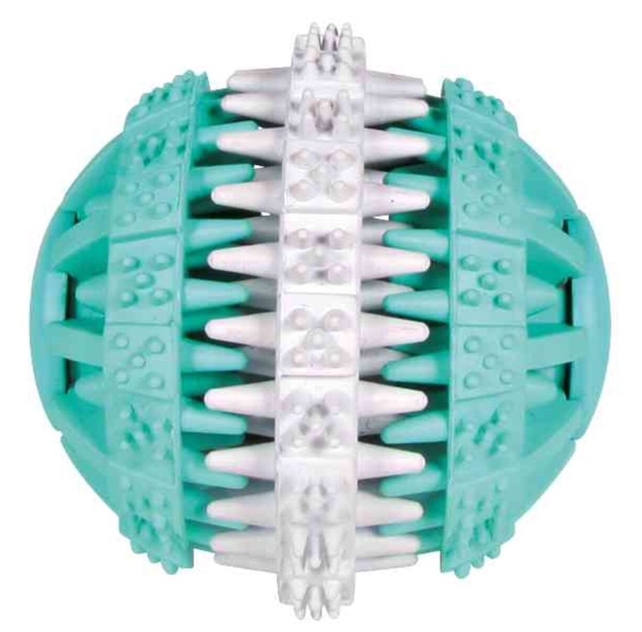 Hunde - Trixie Dog Toy Denta Fun Ball Rubber Mint Flavour 7cm - TX32942