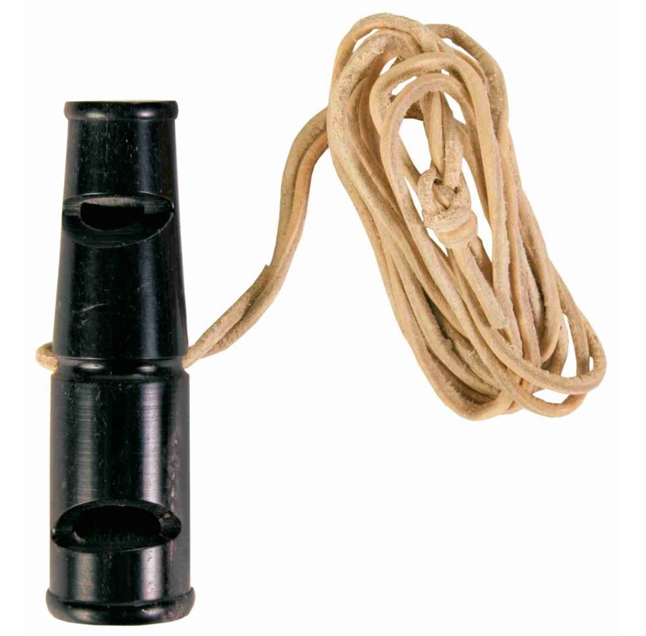 Hunde - Trixie Dobbeltonet hundefløjte af bøffelhorn 6cm - TX2254