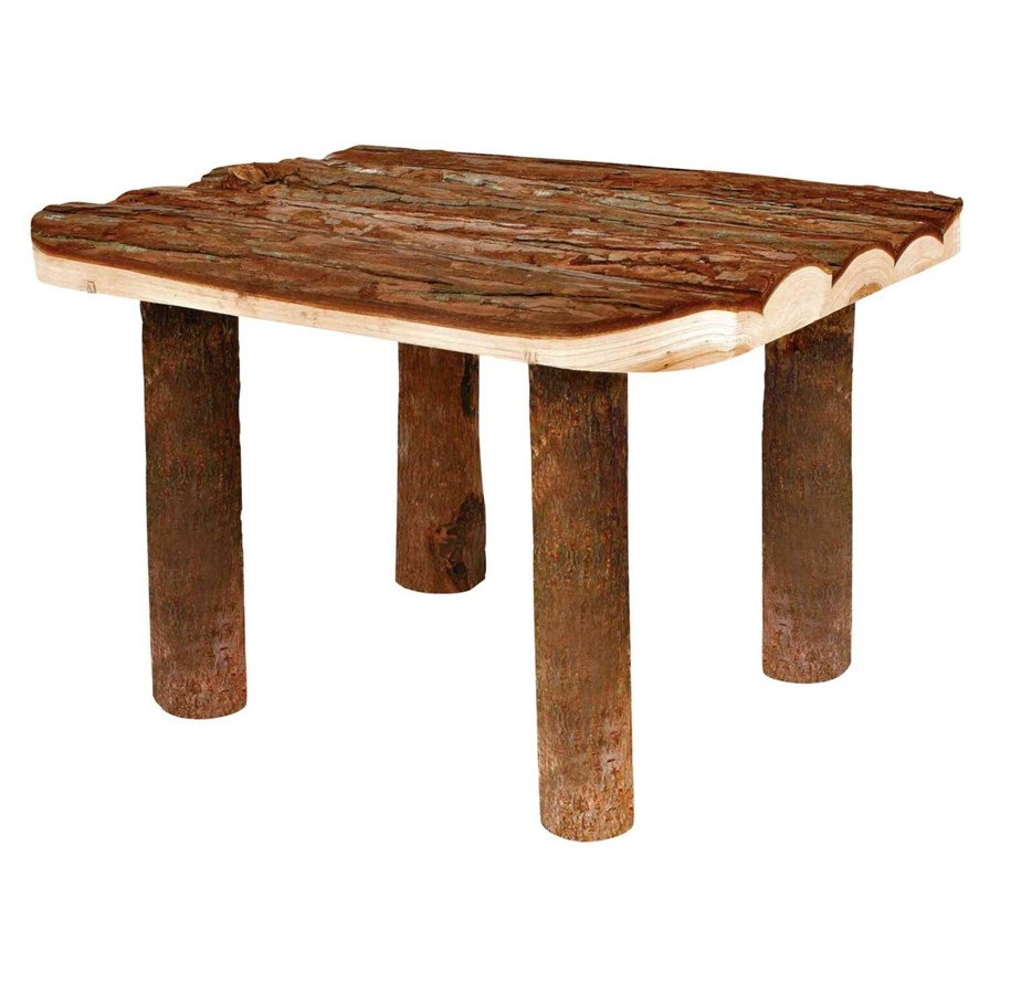 Kanin & gnaver - Trixie Naturligt Barktræ Skjul og Platform til Smådyr 30x22x25cm - TX6226