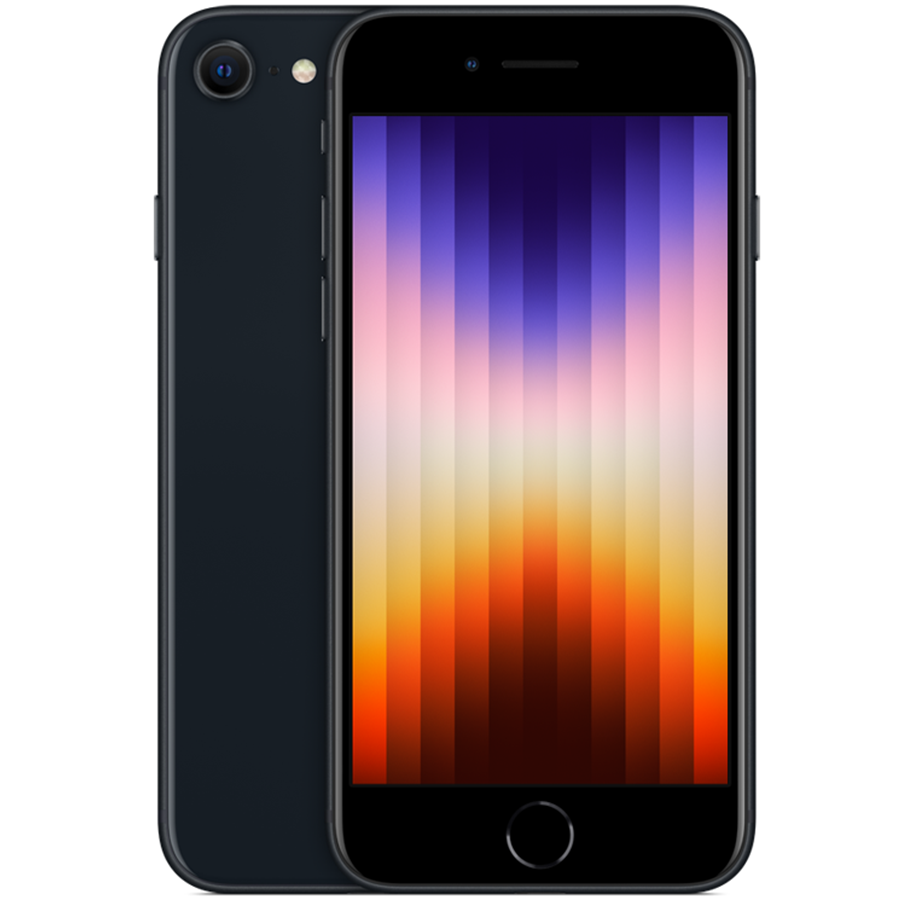 Mobil - Apple iPhone SE (2022) 5G 256GB - Midnight - MMXM3QN/A