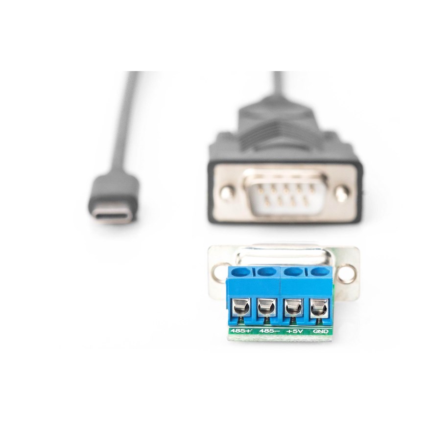 Digitus DA-70166 Adattatore Da USB-C A Seriale RS-232 – USB 2.0 Per Windows, Mac, Linux