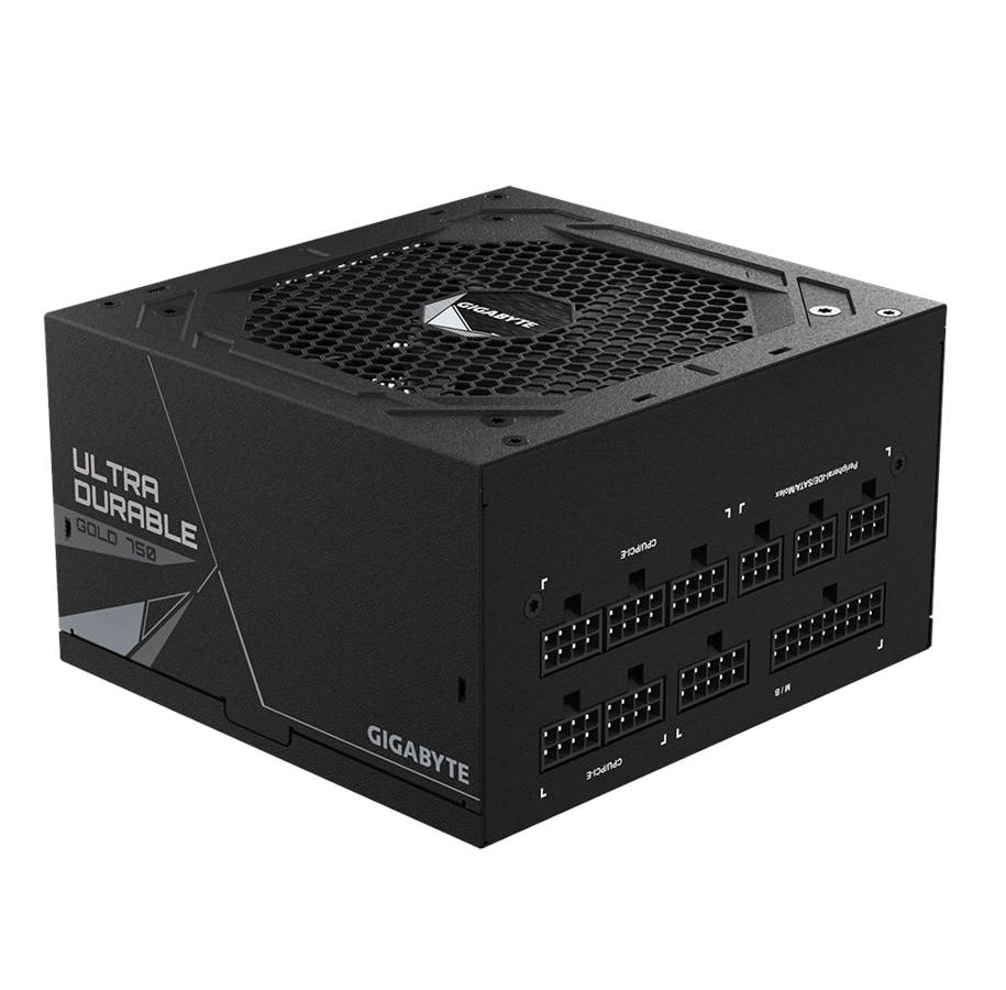 Strømforsyning - GIGABYTE UD750GM Strømforsyning - 750 Watt - 120 mm - ATX - 80 Plus Gold certified - GP-UD750GM
