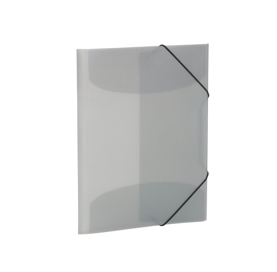 Mapper og Clipboards - HERMA Elasticated folder A4 PP translucent grey - 19582