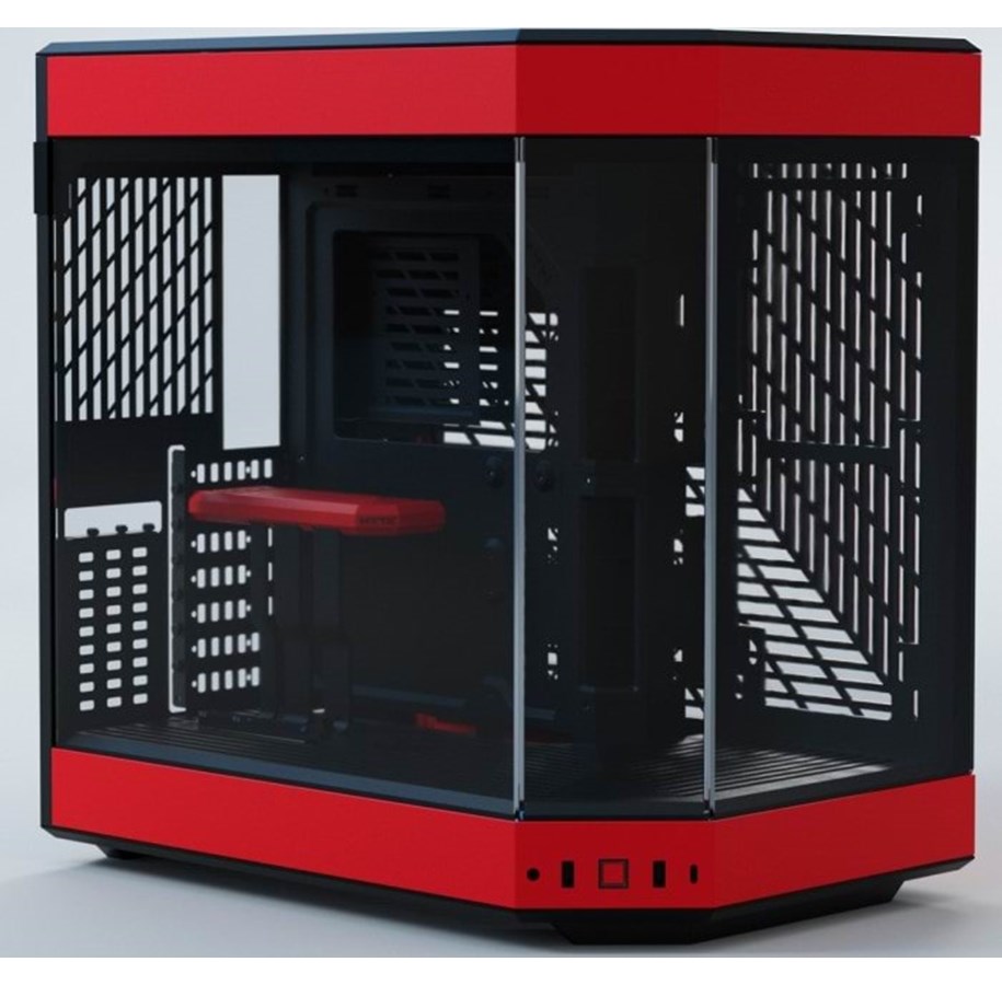 Kabinet - HYTE Y60 - Black/Red - Kabinet - Miditower - Rød *DEMO* - CS-HYTE-Y60-BR