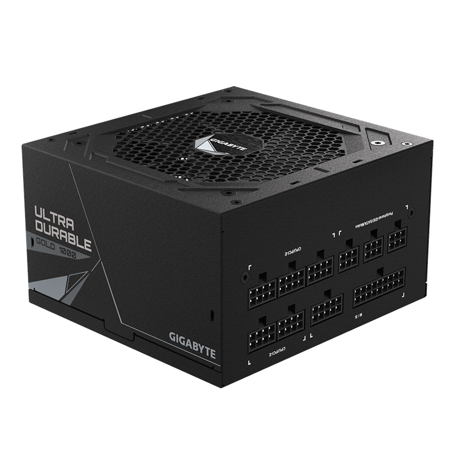 Strømforsyning - GIGABYTE UD1000GM Strømforsyning - 1000 Watt - 120 mm - ATX - 80 Plus Gold certified - GP-UD1000GM