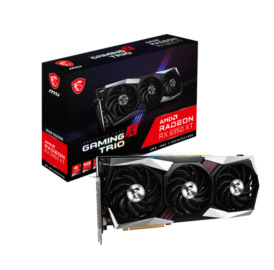 Grafikkort - MSI Radeon RX 6950 XT GAMING X TRIO - 16GB GDDR6 RAM - Grafikkort - RX 6950 XT GAMING X TRIO 16G
