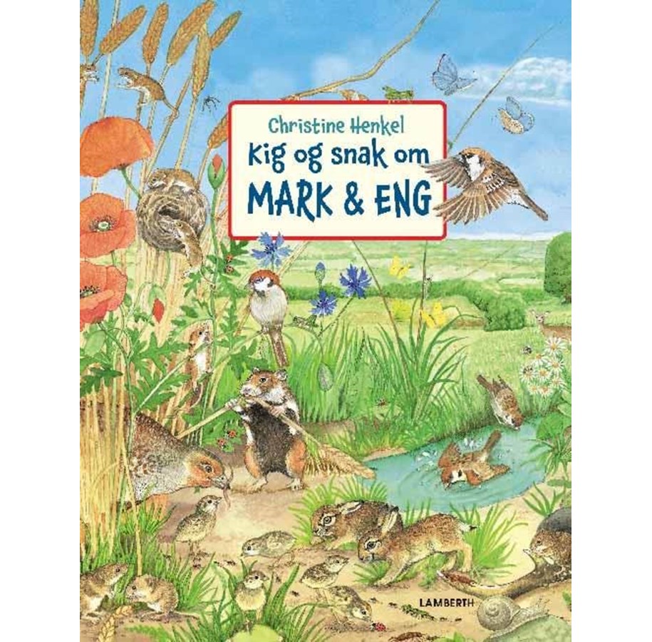 Børnebøger - Kig og snak om mark og eng - Børnebog - Papbog - 9788771612479