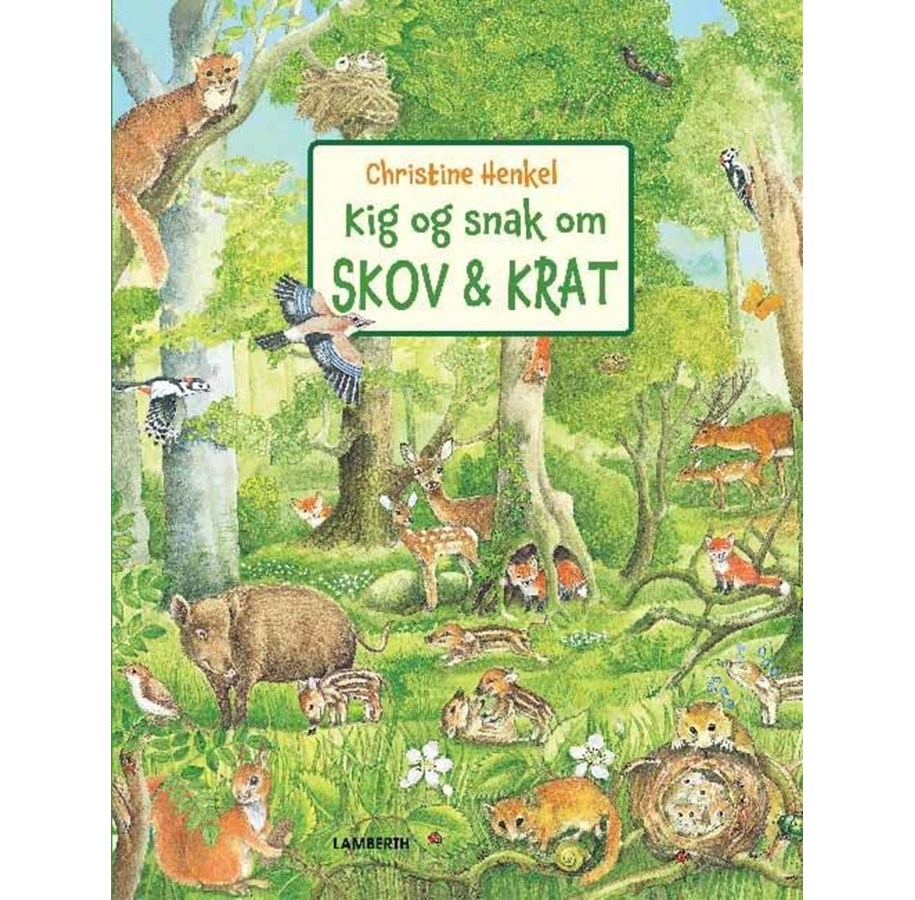 Børnebøger - Kig og snak om skov og krat - Børnebog - Papbog - 9788771612493