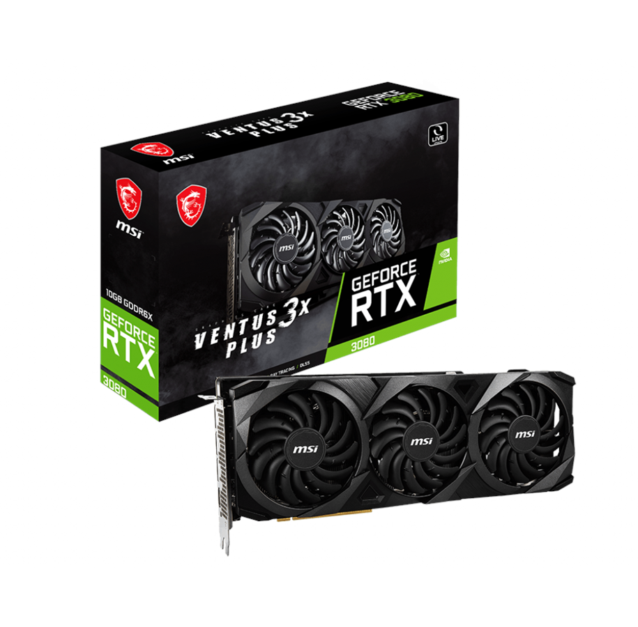 Grafikkort - MSI GeForce RTX 3080 VENTUS 3X PLUS LHR - 10GB GDDR6X RAM - Grafikkort - RTX 3080 VENTUS 3X PLUS 10G LHR