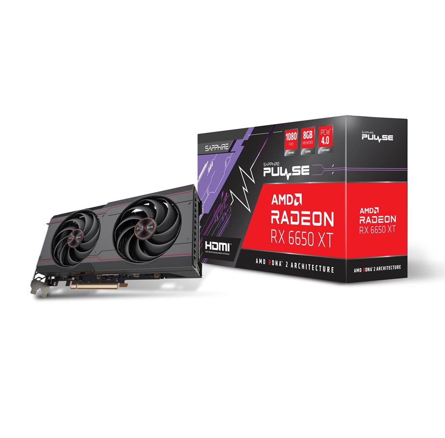 Grafikkort - Sapphire Radeon RX 6650 XT Pulse OC - 8GB GDDR6 RAM - Grafikkort - 11319-03-20G