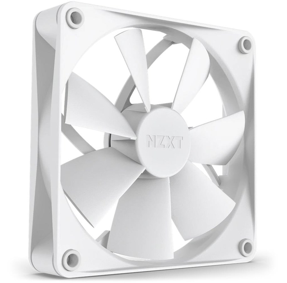 Kabinet Køler - NZXT F120P Static Pressure - White - Kabinet køler - 120mm - Hvid - 32 dBA - RF-P12SF-W1