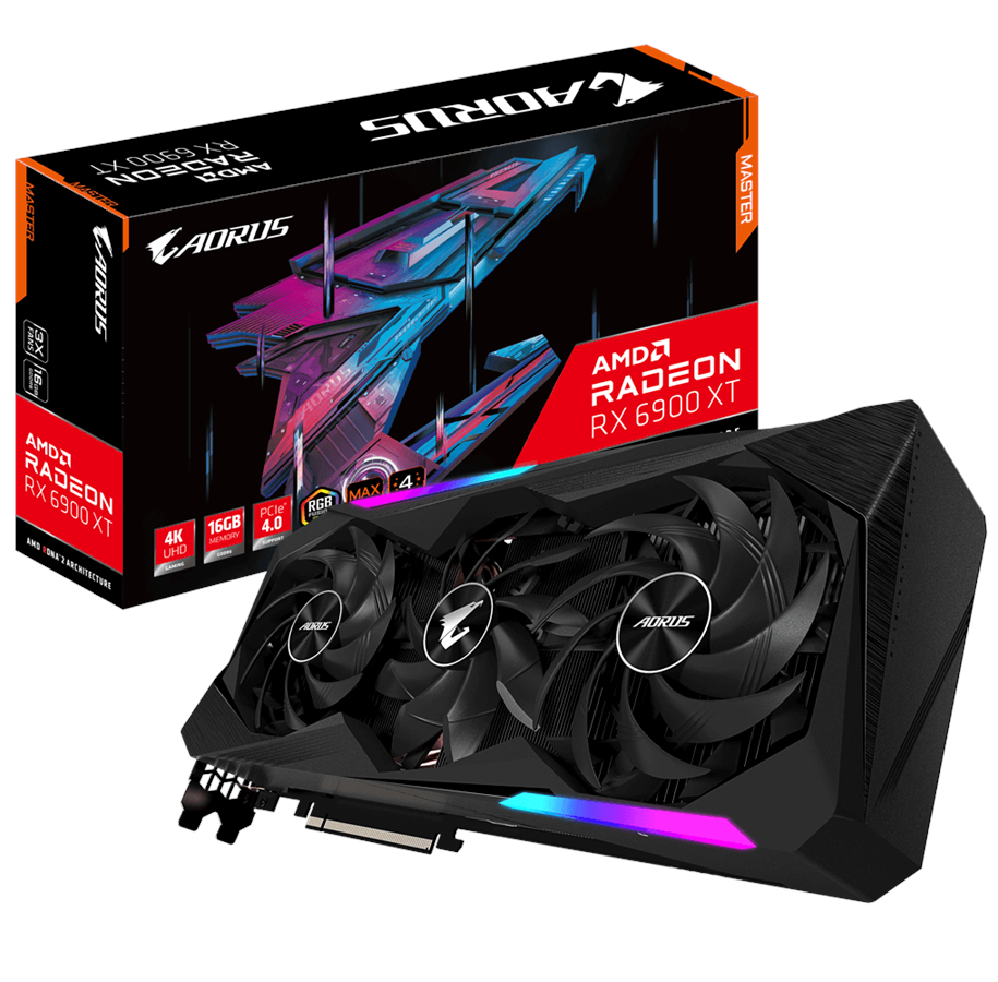 Grafikkort - GIGABYTE Radeon RX 6900 XT AORUS Master - 16GB GDDR6 RAM - Grafikkort - GV-R69XTAORUS M-16GD 2.0