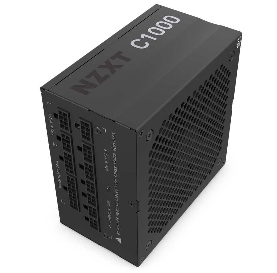 Strømforsyning - NZXT C-Series Gold C1000 Strømforsyning - 1000 Watt - 135 mm - ATX - 80 Plus Gold certified - PA-0G1BB-EU