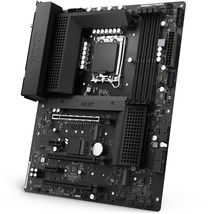 Bundkort - NZXT N5 Z690 Matte Black Bundkort - Intel Z690 - Intel LGA1700 - DDR4 RAM - ATX - N5-Z69XT-B1