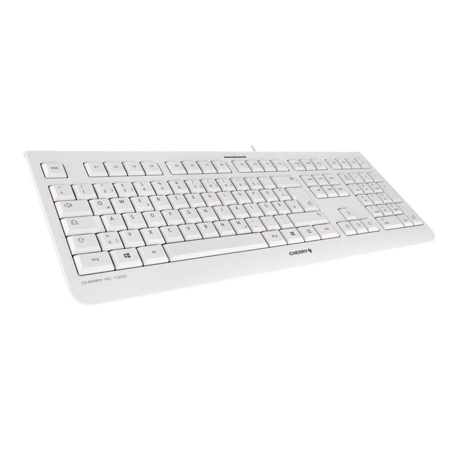 Tastatur - Cherry KC 1000 - Tastatur - Fransk - Grå - JK-0800FR-0