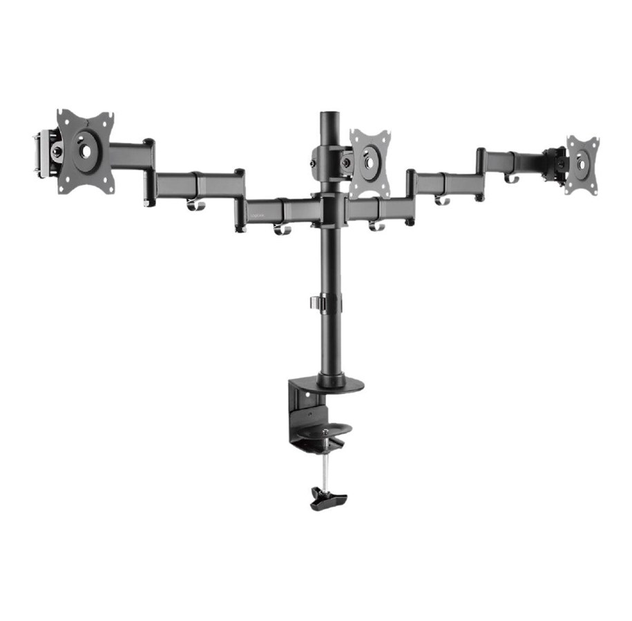 Skærmholder - LogiLink Triple monitor mount 13–27" steel arm length: each 746 mm - BP0050