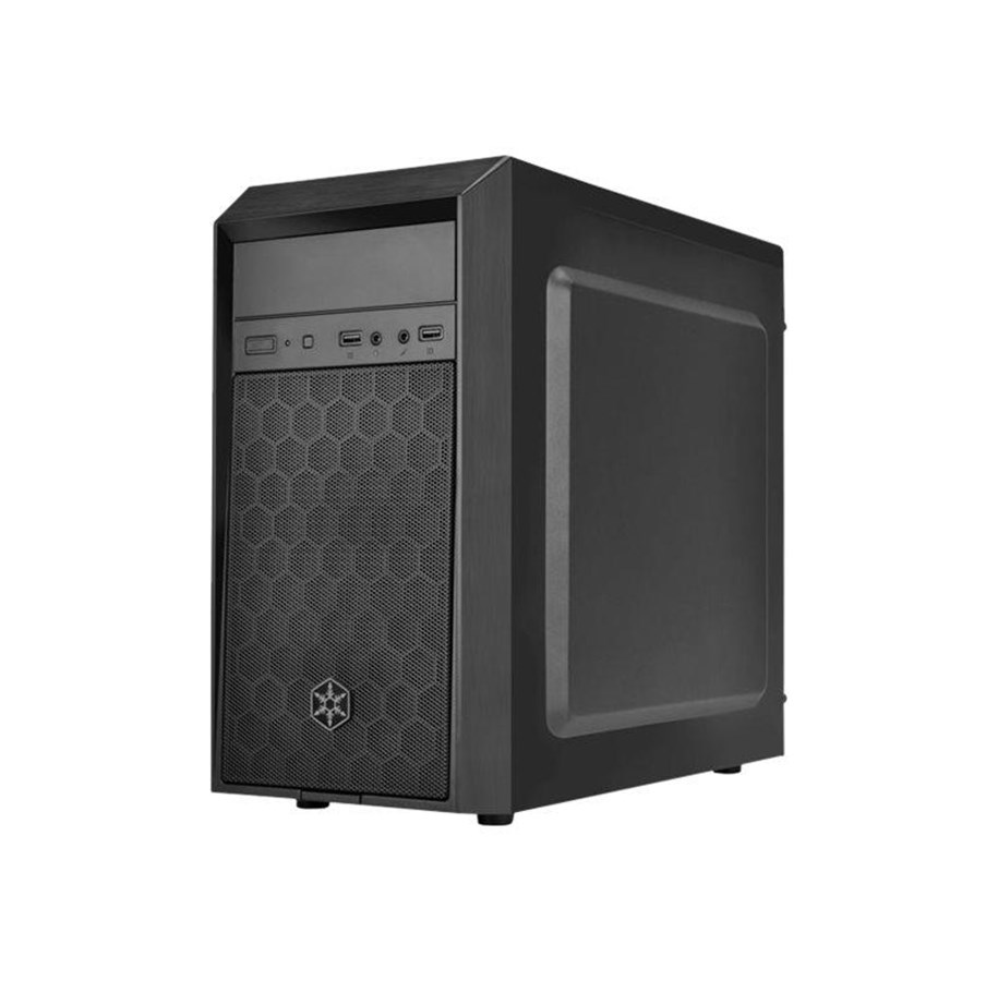 Kabinet - SilverStone Precision PS16 - Kabinet - Miditower - Sort - SST-PS16B