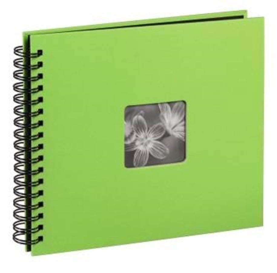 Fotoalbum & -arkivering - Hama "Fine Art" Spiral Album 36 x 32 cm 50 Black Pages kiwi - 10610