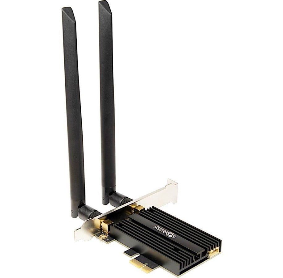 Netværksadapter (netkort, printserver mv.) - Inter-Tech DMG-34 Wi-Fi 6 + BT 5.2 PCIe adapter - 1800Mbps - 88888166