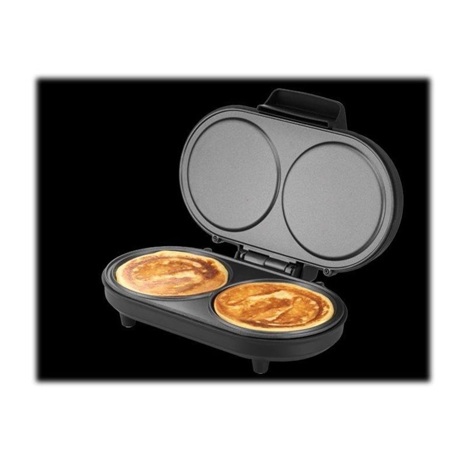 Pancake Maker Americano Unold - Doppio, 1000W, Piastre Antiaderenti 13.5 Cm, Nero Acciaio Inox