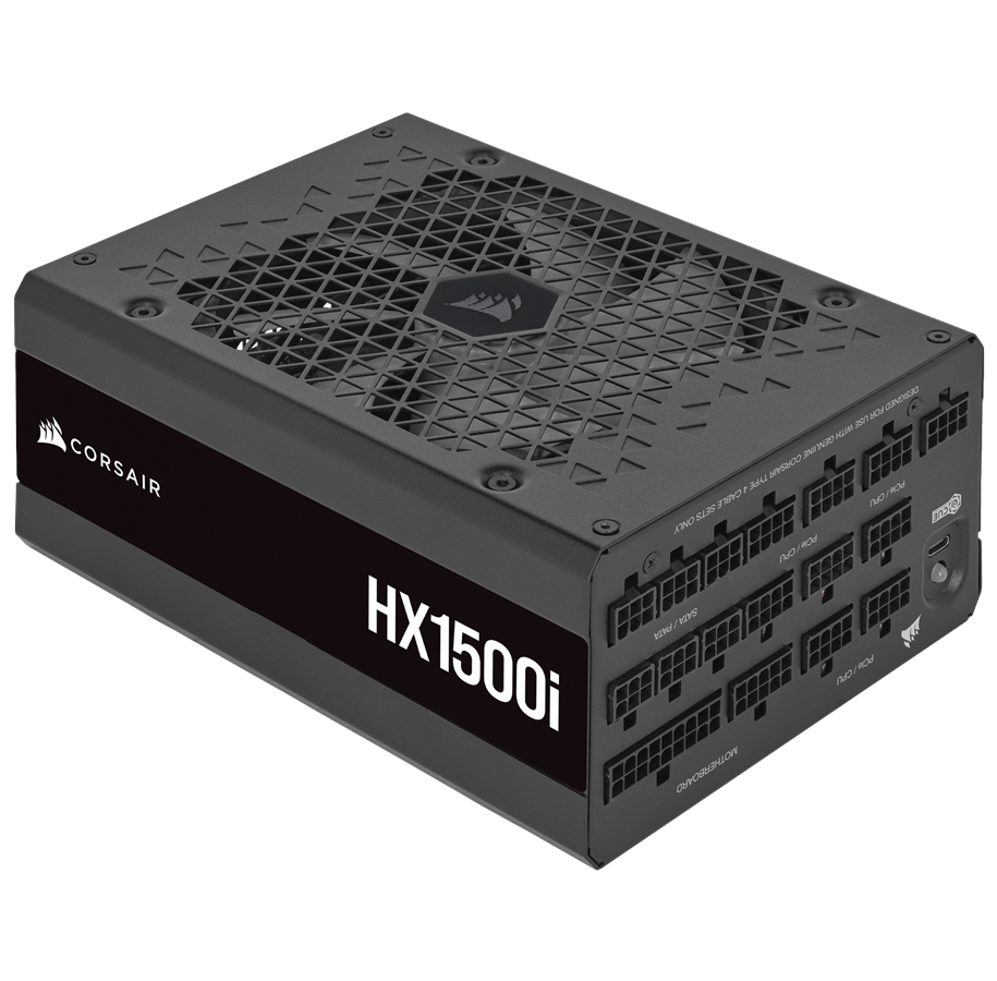 Strømforsyning - Corsair HX1500i (2022) Strømforsyning - 1500 Watt - 140 mm - ATX 2.4 - 80 Plus Platinum certified - CP-9020215-EU