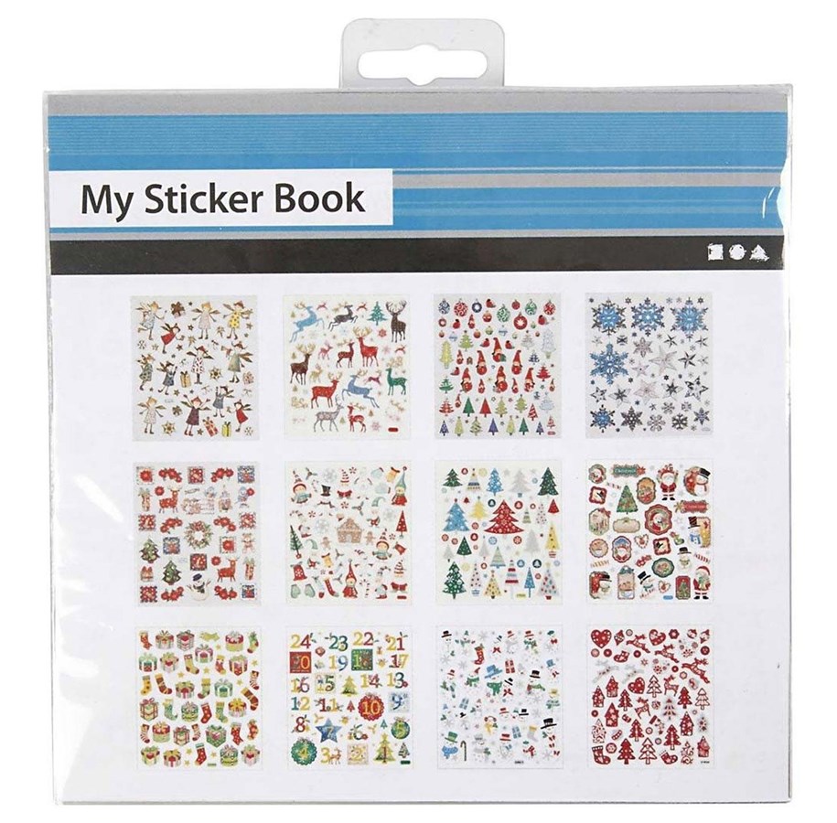 Kreativitet & Hobbyartikler - Creativ Company Sticker package Christmas 12 sheets - 28969