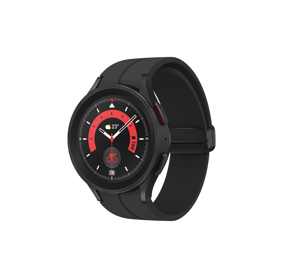 Smartwatch, Sportsur & Aktivitetstracker - Samsung Galaxy Watch 5 Pro 45mm - Black Titanium - SM-R920NZKAEUB