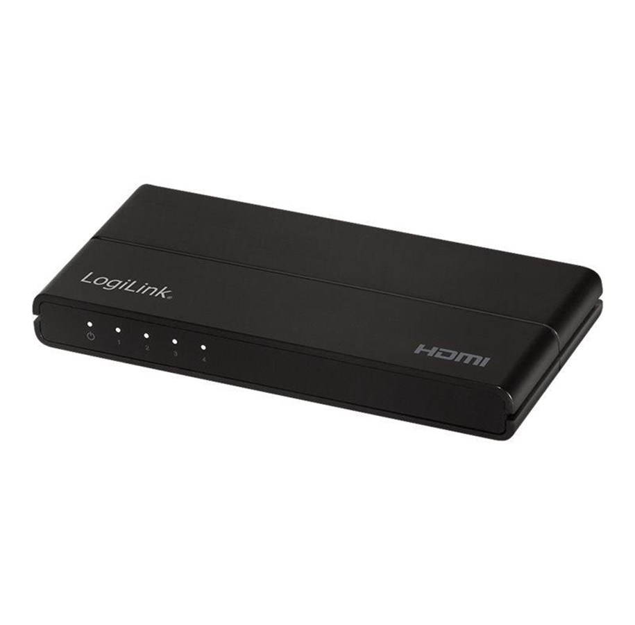 Skærm & Lyd switch - LogiLink HDMI splitter 1x4-Port 4K/60 Hz HDCP HDR CEC downscaler - HD0037