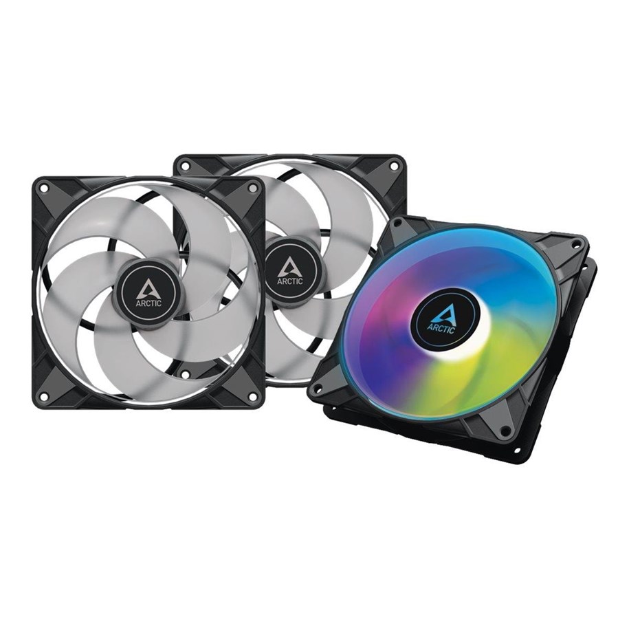 Kabinet Køler - Arctic P14 PWM PST A-RGB - Black - 3-pack value pack - Kabinet køler - 140mm - Sort - 23 dBA - ACFAN00257A