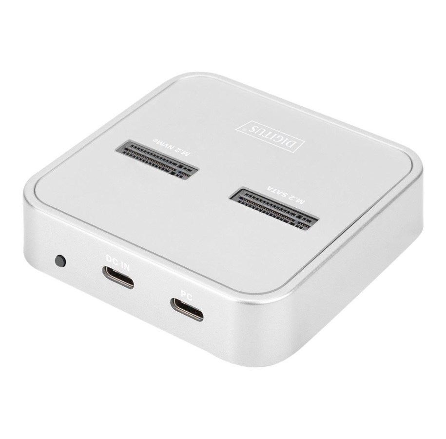 Harddisk - tilbehør - DIGITUS - SSD docking station - M.2 Card (PCIe NVMe & SATA) - USB-C 3.2 (Gen 2) - DA-71546