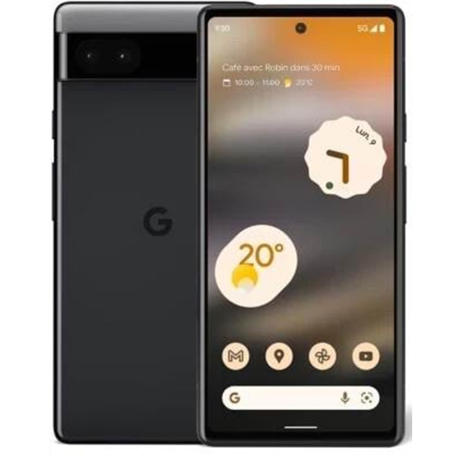Mobil - Google Pixel 6a 5G 128GB/6GB - Charcoal Black - GA02998-GB
