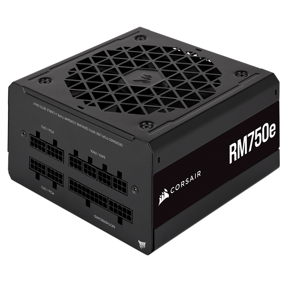 Strømforsyning - Corsair RM750e Strømforsyning - 750 Watt - 120 mm - ATX - 80 Plus Gold certified - CP-9020248-EU