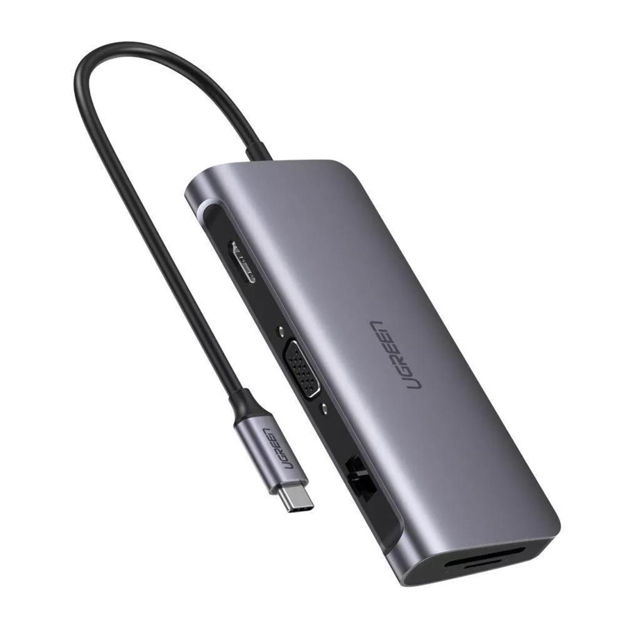 Dockingstation - UGREEN 9-in-1 USB-C Multifunction Adapter with HDMI/ VGA / Ethernet / PD - 40873