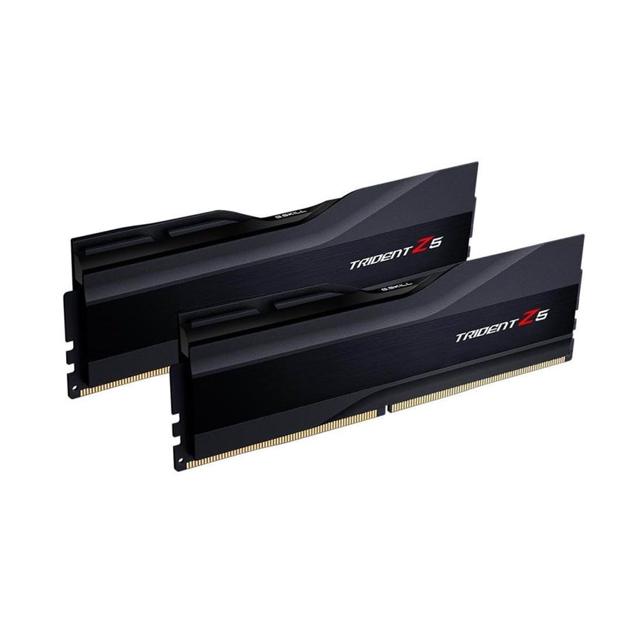 RAM - G.Skill Trident Z5 DDR5-6400 - 32GB - CL32 - Dual Channel (2 pcs) - Intel XMP - Sort - F5-6400J3239G16GX2-TZ5K