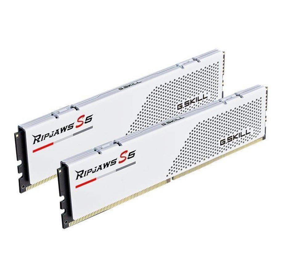 RAM - G.Skill Ripjaws S5 DDR5-5600 - 32GB - CL30 - Dual Channel (2 pcs) - Intel XMP - Hvid - F5-5600J3036D16GX2-RS5W