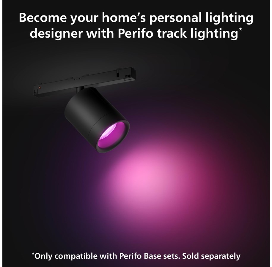 Philips Hue Perifo Cylinder Spotlight - Sort | Billig