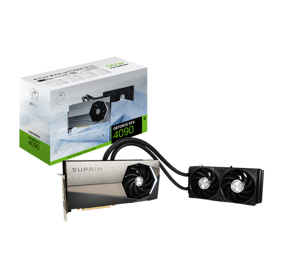 Grafikkort - MSI GeForce RTX 4090 SUPRIM LIQUID X - 24GB GDDR6X RAM - Grafikkort *DEMO* - RTX 4090 SUPRIM LIQUID X 24G