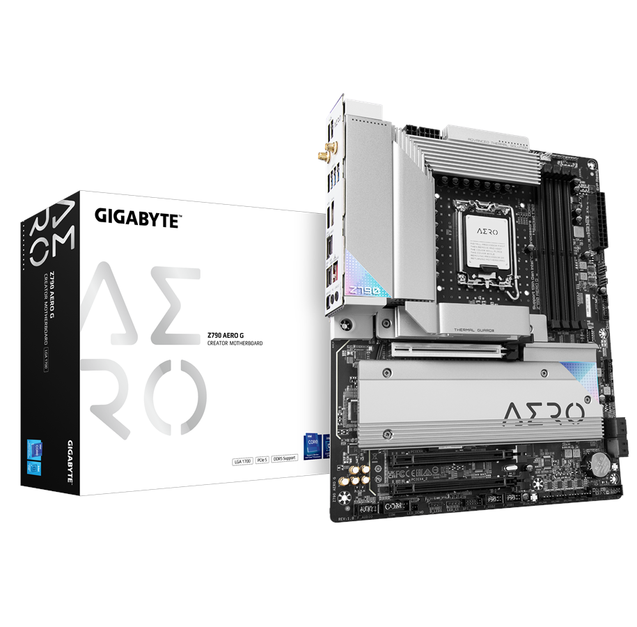 Bundkort - GIGABYTE Z790 AERO G Bundkort - Intel Z790 - Intel LGA1700 - DDR5 RAM - ATX - Z790 AERO G