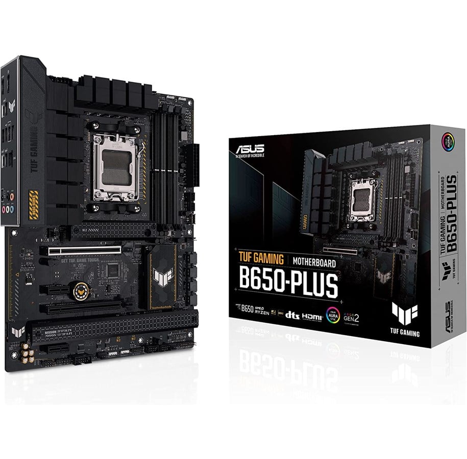 Bundkort - ASUS TUF GAMING B650-PLUS Bundkort - AMD B650 - AMD AM5 socket - DDR5 RAM - ATX - 90MB1BY0-M0EAY0