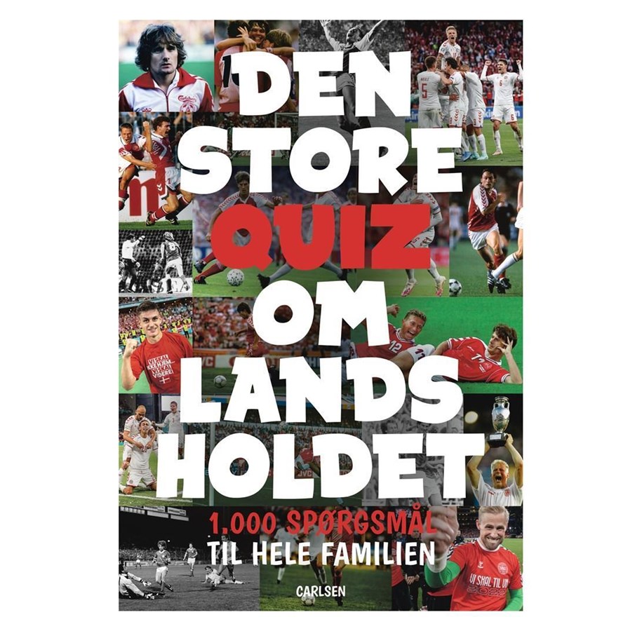 Børnebøger - Den store quiz om landsholdet - Børnebog - Hardcover - 9788727012636
