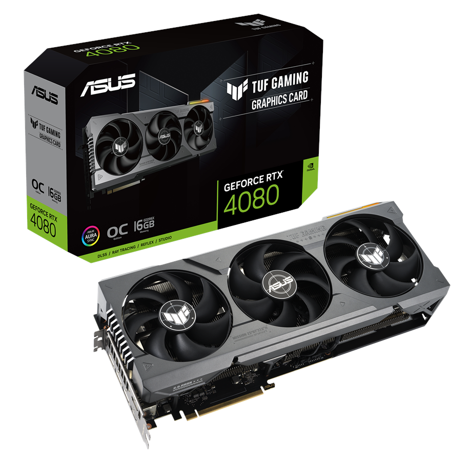 Grafikkort - ASUS GeForce RTX 4080 TUF - 16GB GDDR6X RAM - Grafikkort - 90YV0IB1-M0NA00
