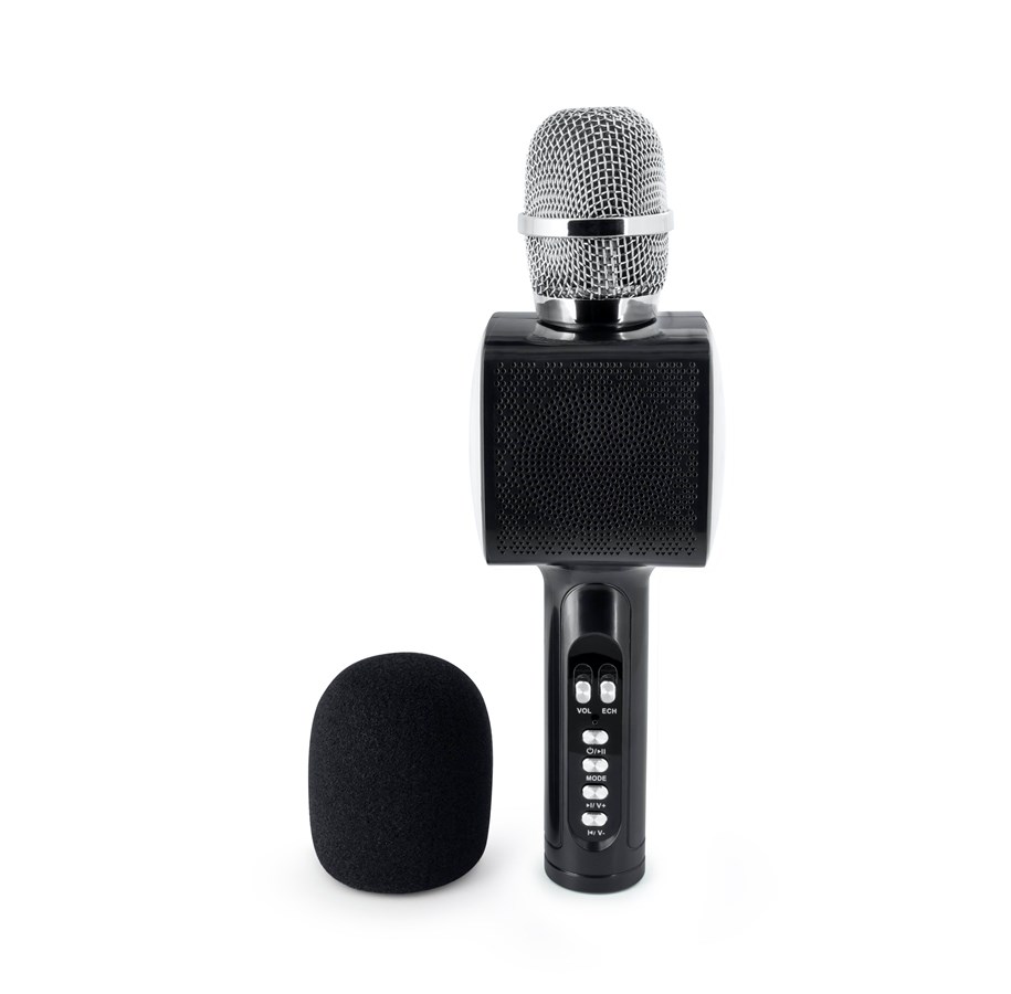 Microphone Sans Fil Noir BIGBEN karaoké PARTYBTMIC2BK Microphone Sans Fil Noir BIGBEN karaoké PARTYBTMIC2BK