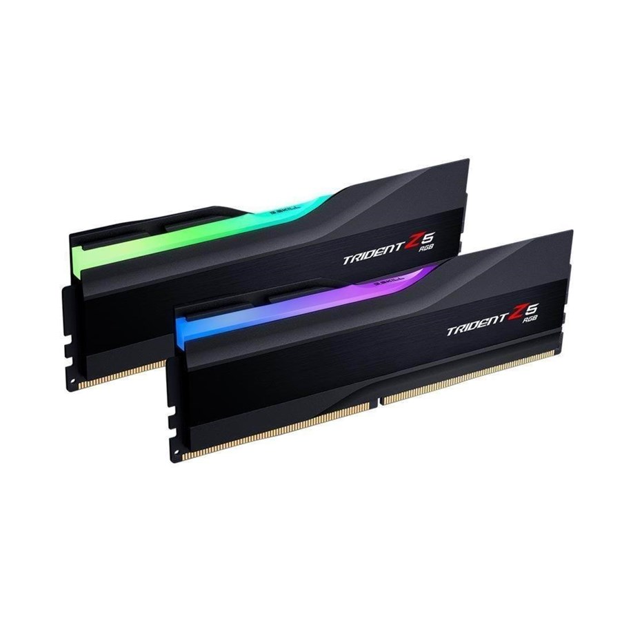 RAM - G.Skill Trident Z5 RGB DDR5-6800 - 32GB - CL34 - Dual Channel (2 pcs) - Intel XMP - Sort med RGB - F5-6800J3445G16GX2-TZ5RK