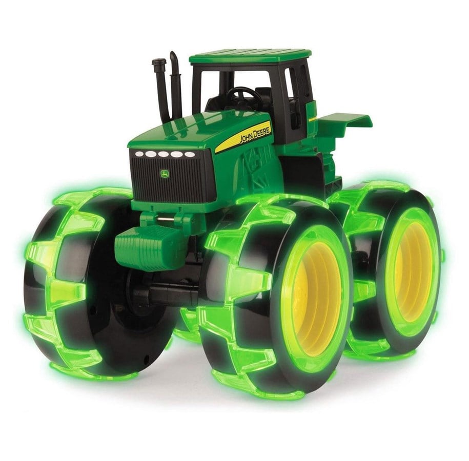 Legetøjsbil - Tomy John Deere - Monster Treads Light Wheels Tractor - 46434