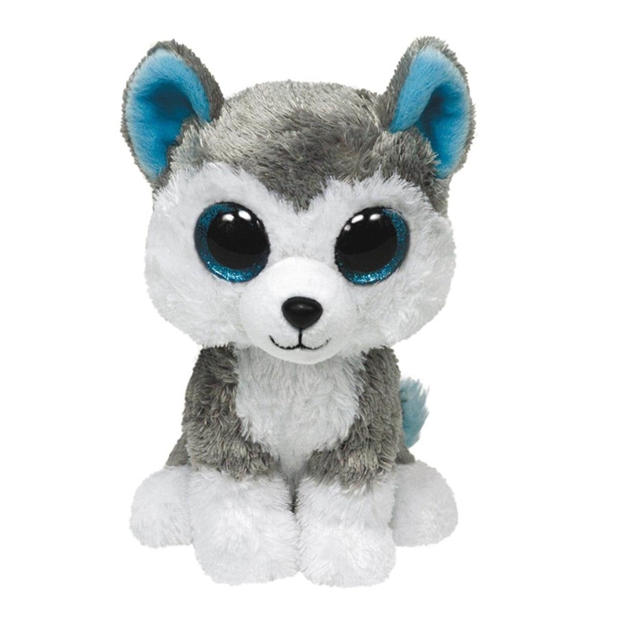 Dukke, bamse og udstyr - Ty Beanie Boos - Slush Grey & White Husky 15cm - 0584094