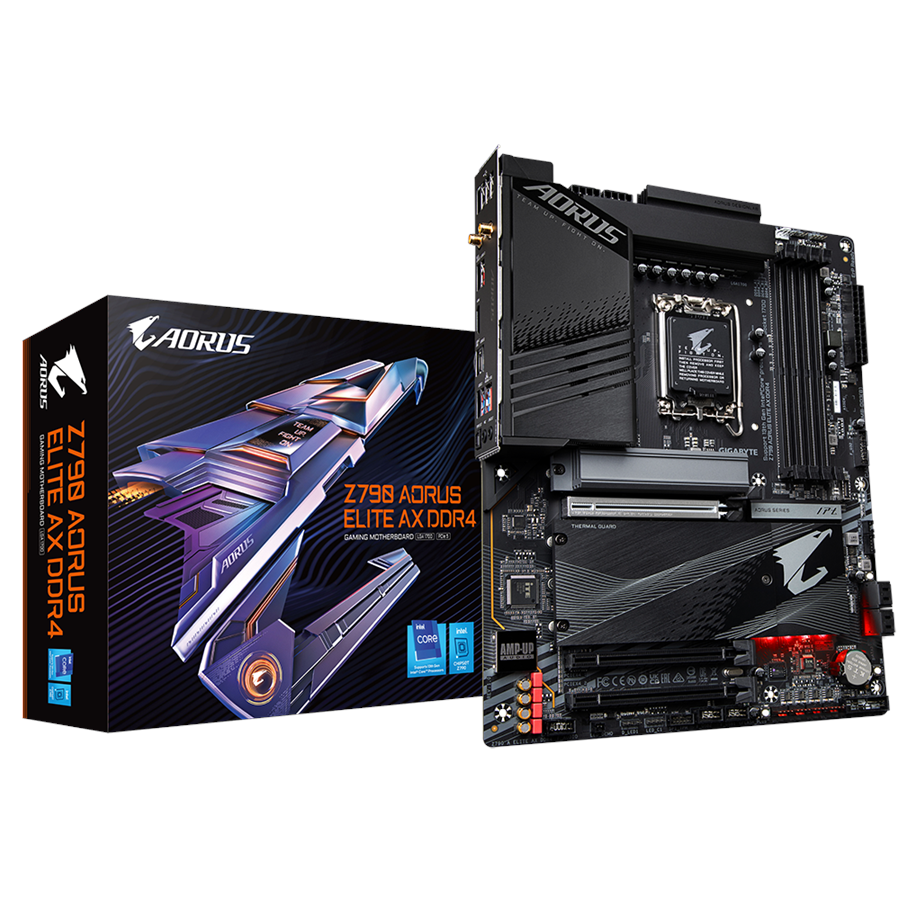 Bundkort - GIGABYTE Z790 AORUS ELITE AX DDR4 Bundkort - Intel Z790 - Intel LGA1700 socket - DDR4 RAM - ATX - Z790 A ELITE AX DDR4