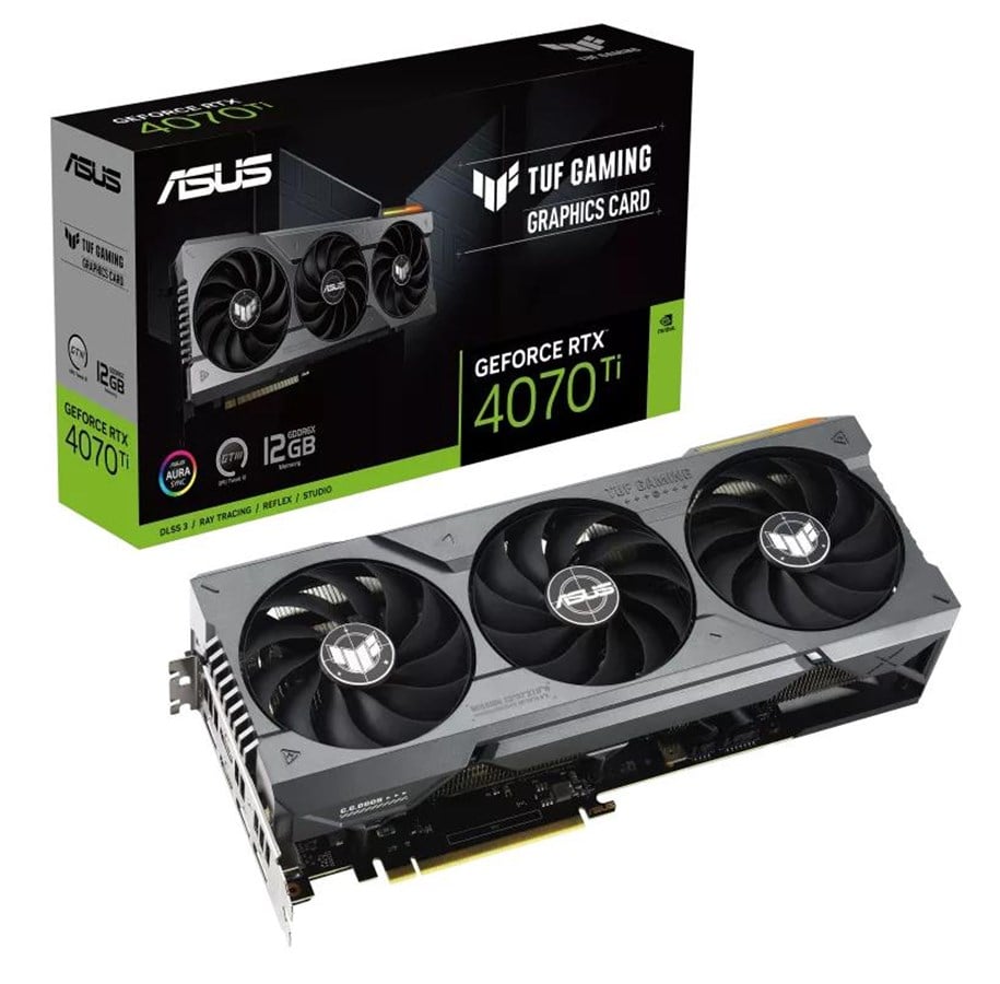 Grafikkort - ASUS GeForce RTX 4070 Ti TUF - 12GB GDDR6X RAM - Grafikkort - 90YV0IJ1-M0NA00