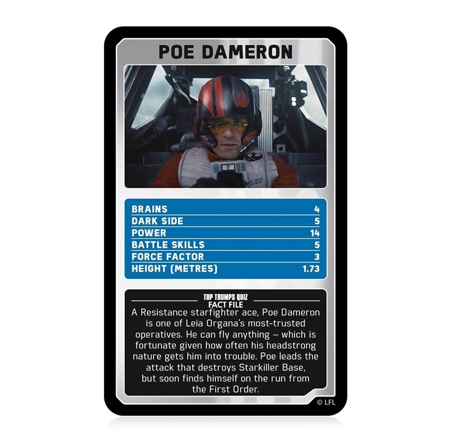 Star Wars Top Trumps Card Game Episodes 7-9 - Play With Rey, Kylo Ren & More For 2+ Players