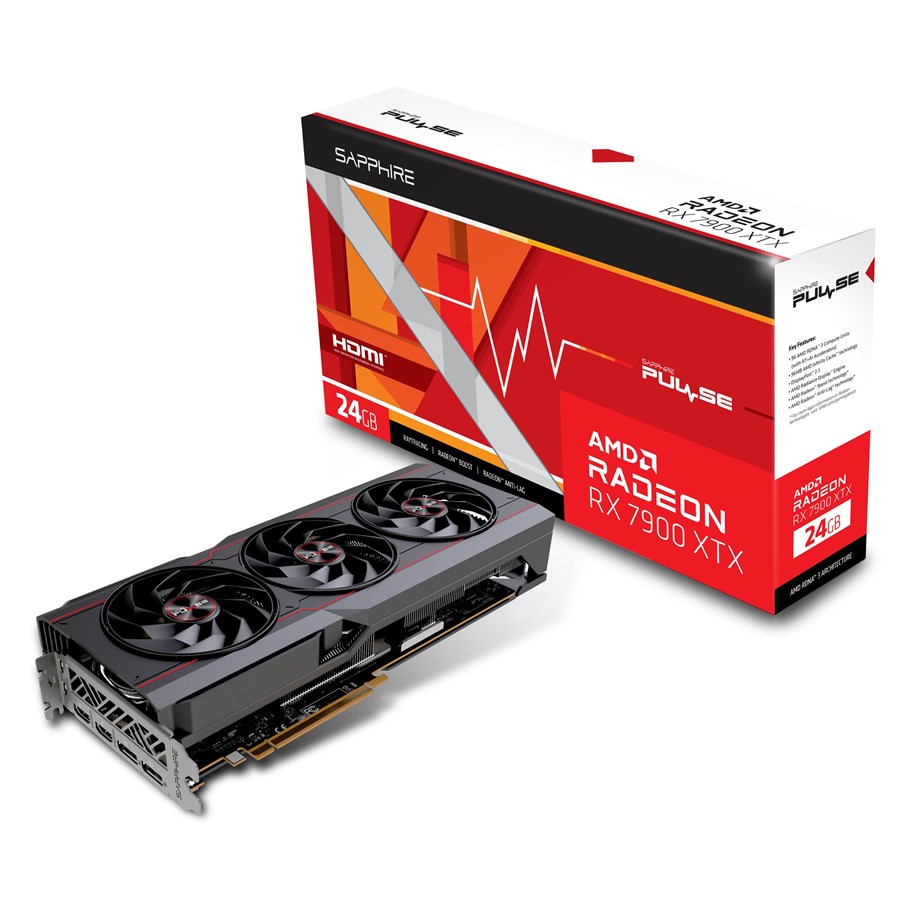 Grafikkort - Sapphire Radeon RX 7900 XTX Pulse - 24GB GDDR6 RAM - Grafikkort *DEMO* - 11322-02-20G