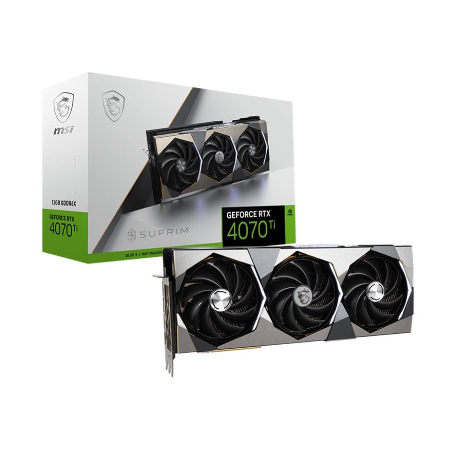 Grafikkort - MSI GeForce RTX 4070 Ti SUPRIM X - 12GB GDDR6X RAM - Grafikkort - RTX 4070 Ti SUPRIM X 12G